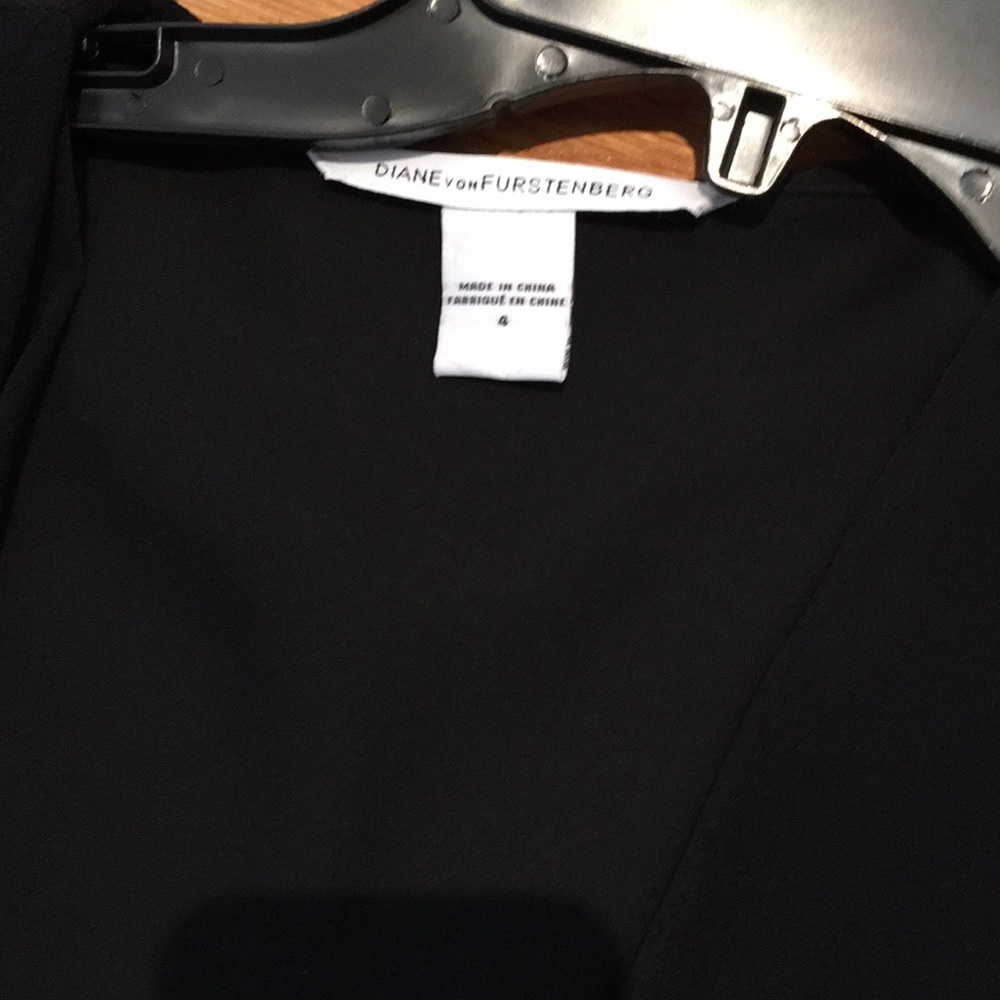 Black Diane Von Furstenberg cocktail dress